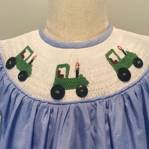 Girls smocked dress